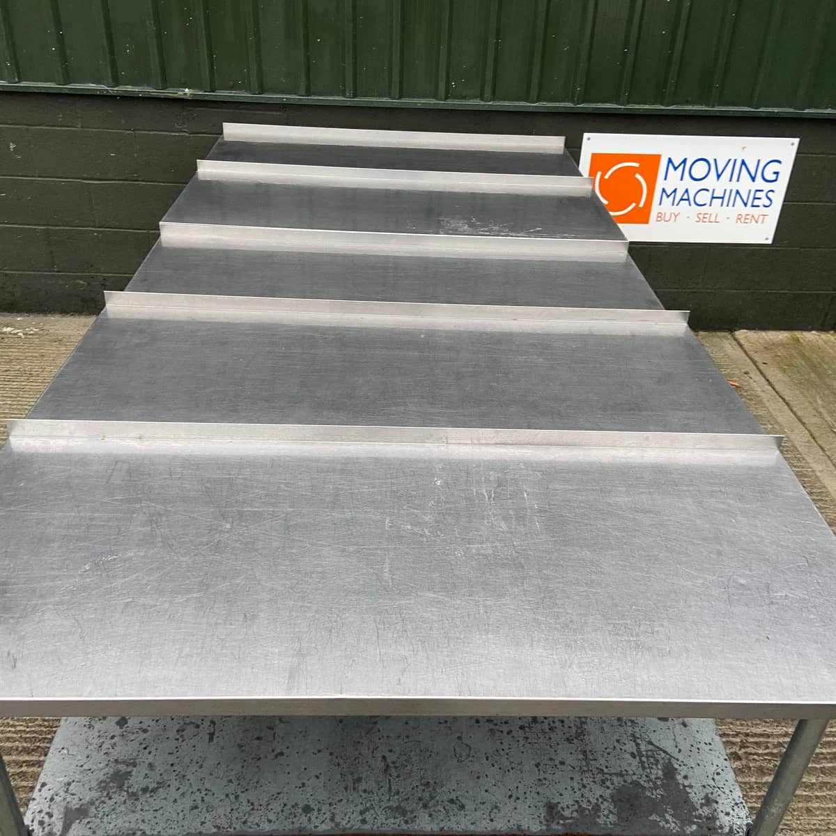 Stainless Steel Tables With Low Splashguard L 1525mm X D 610mm X H 955mm