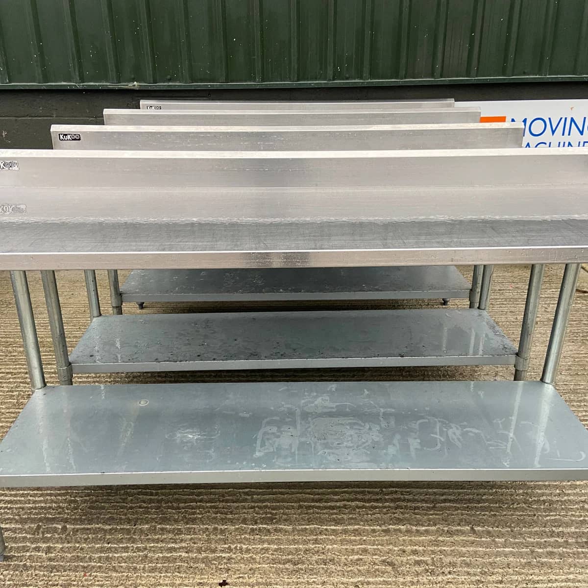 Kukoo Stainless Steel Tables With Undershelf L 1800mm X D 600mm X H 900mm