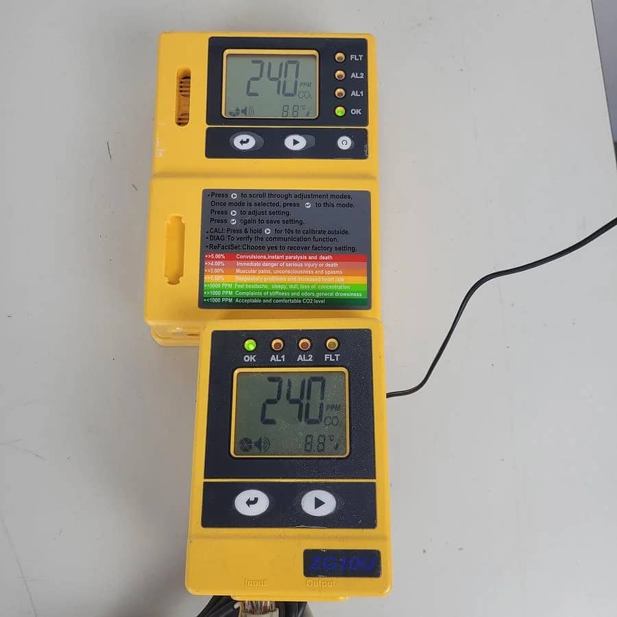ZG10U Wall Mount Co2 Monitor With Reciever