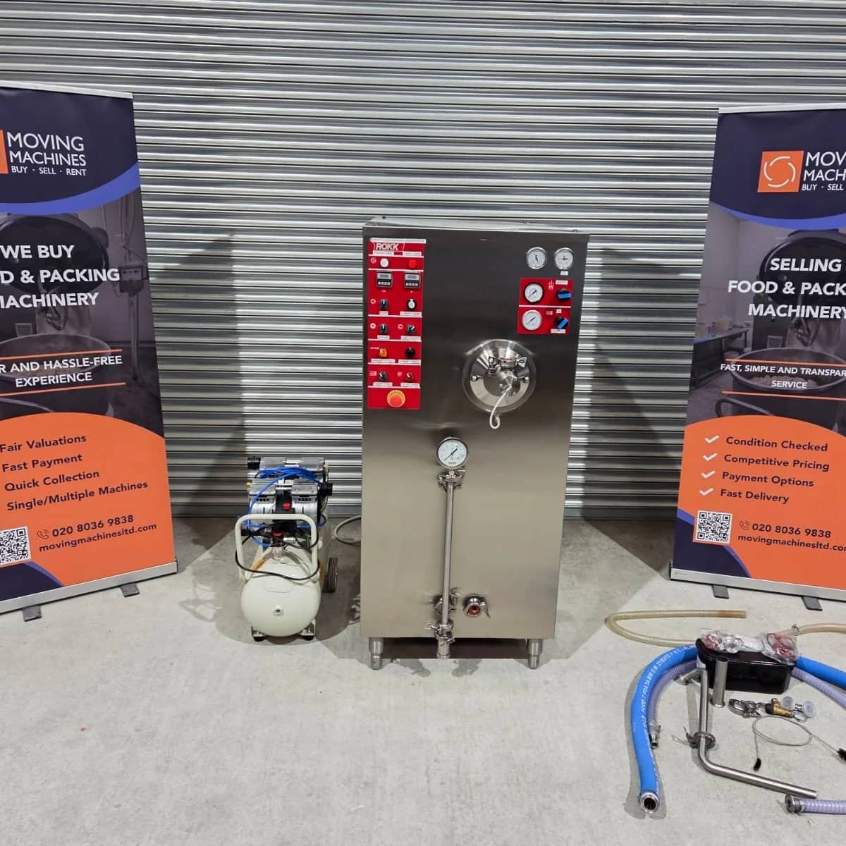 ROKK Processing RFE 300 Continuous Freezer & SP40BC Control Unit