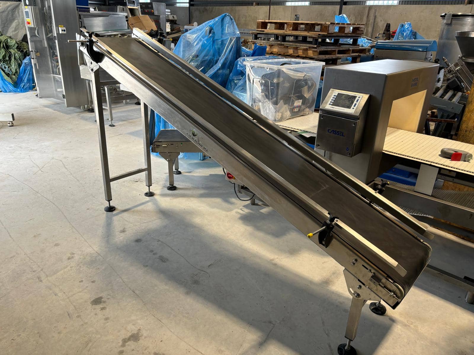 Belt Conveyor with Stainless Steel Frame