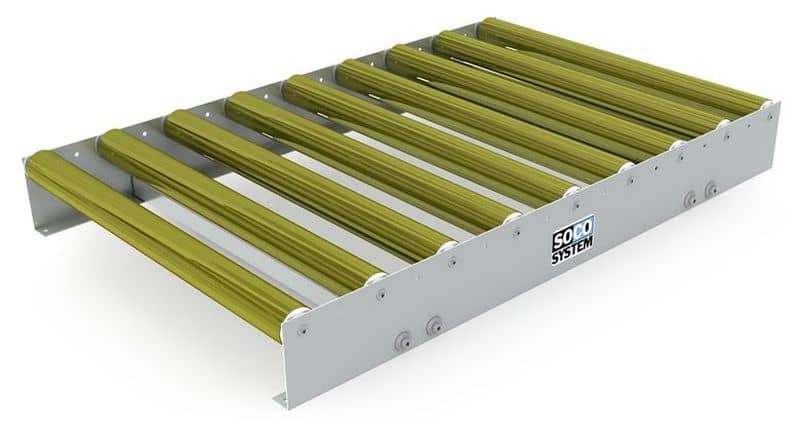Non driven pallet roller conveyor