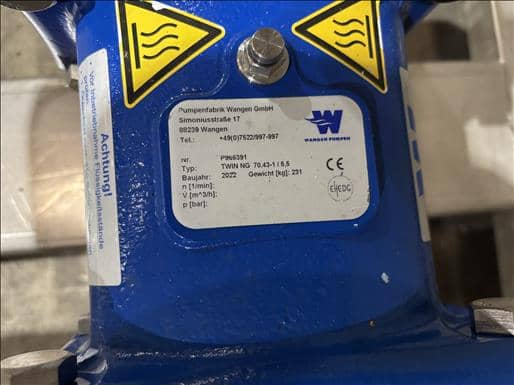 Wangen Twin NG70 Screw pump