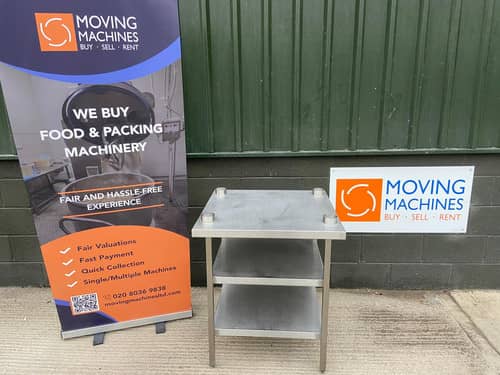 Stainless steel equipment stand 920mm X 750mm X 750mm
