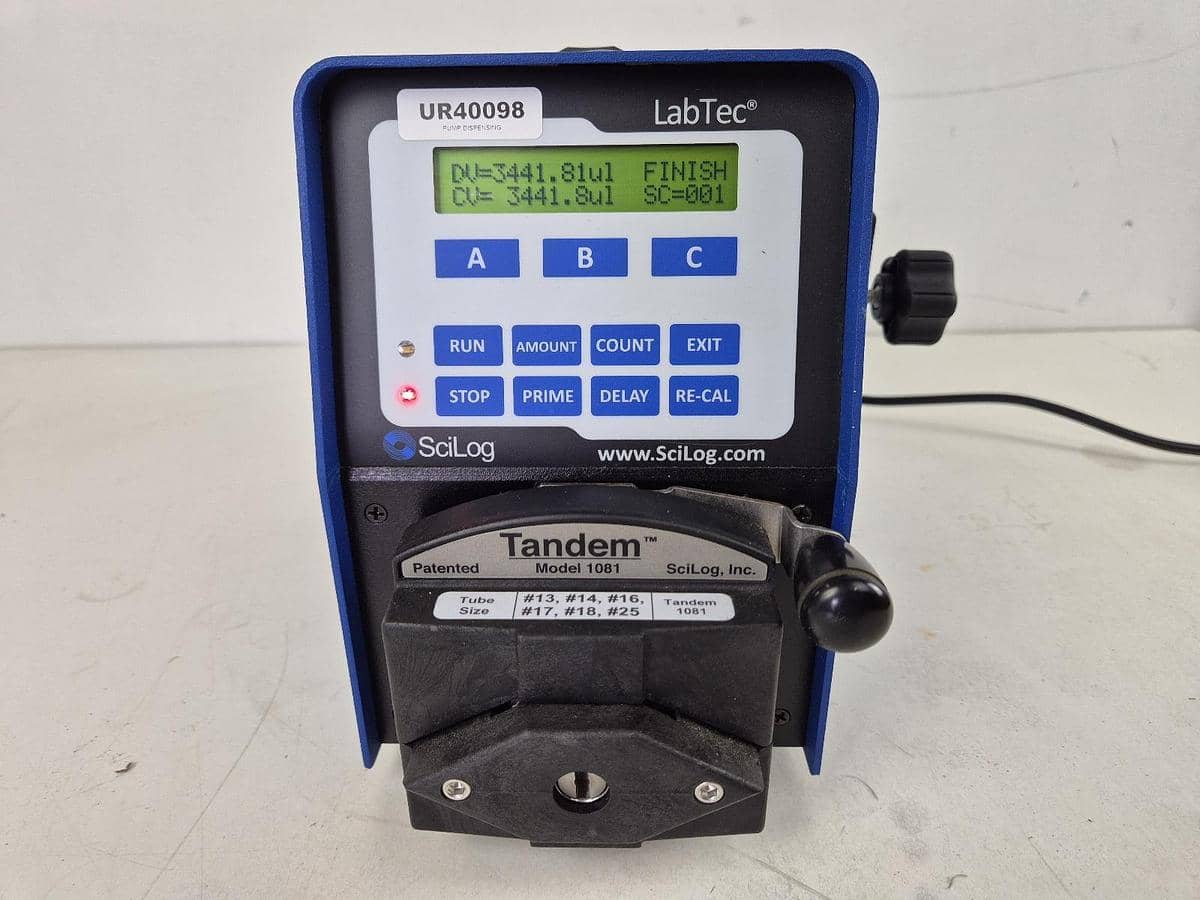 Labtec SciLog Tandem 1081 ChemTec Peristaltic Pump with Tandem Model 1081 Head