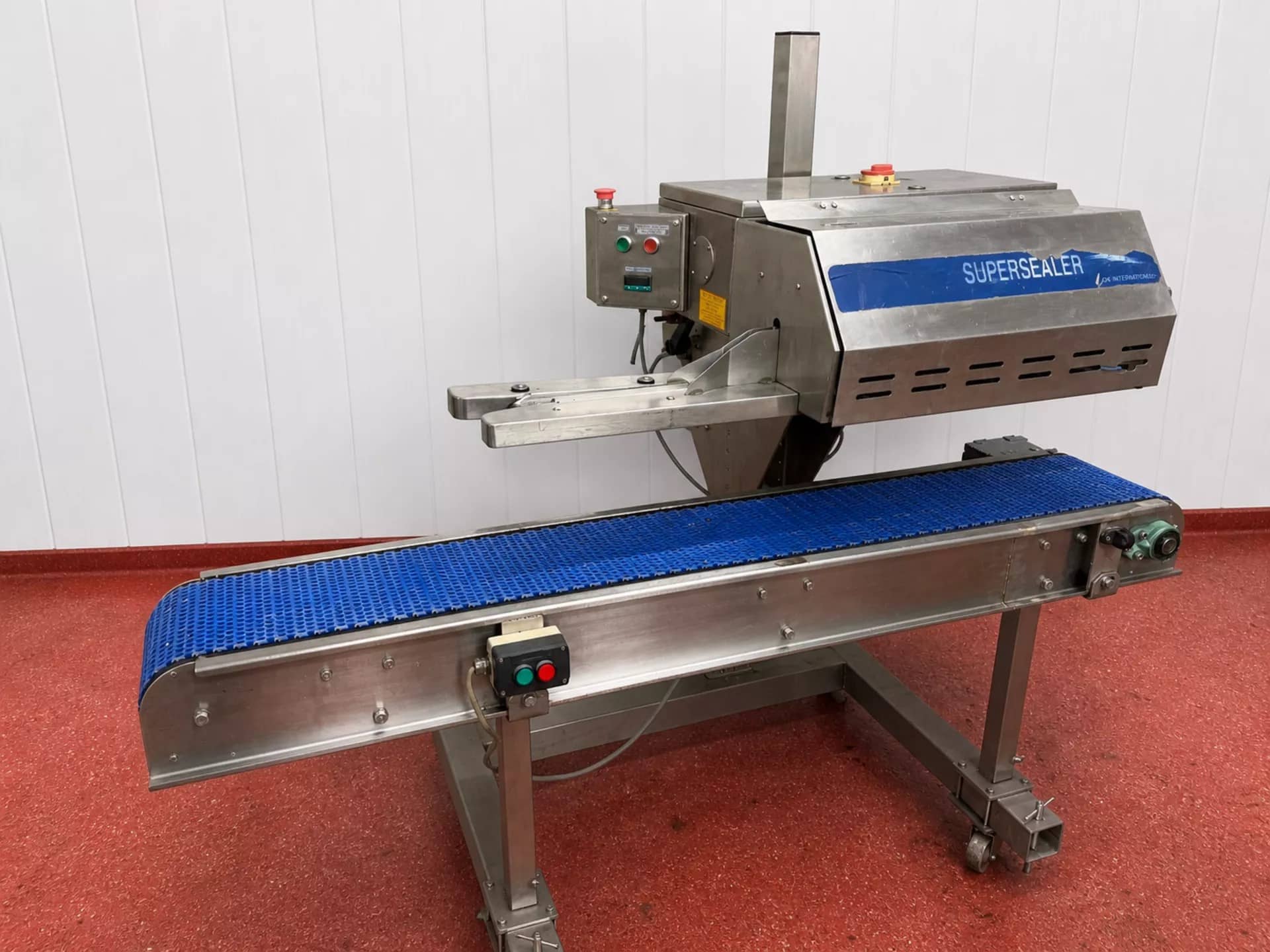 OK Supersealer with Stainless Steel Conveyor