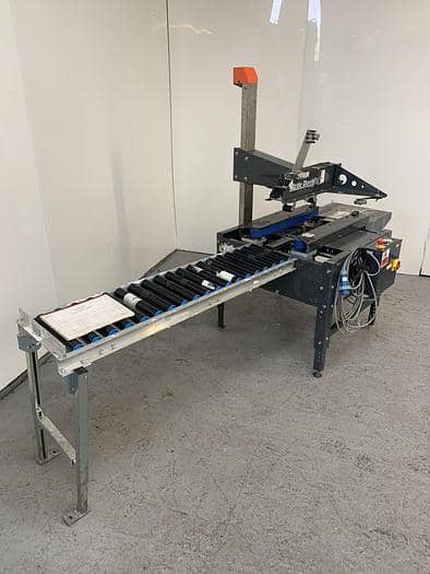 Box Taper with Roller Conveyor