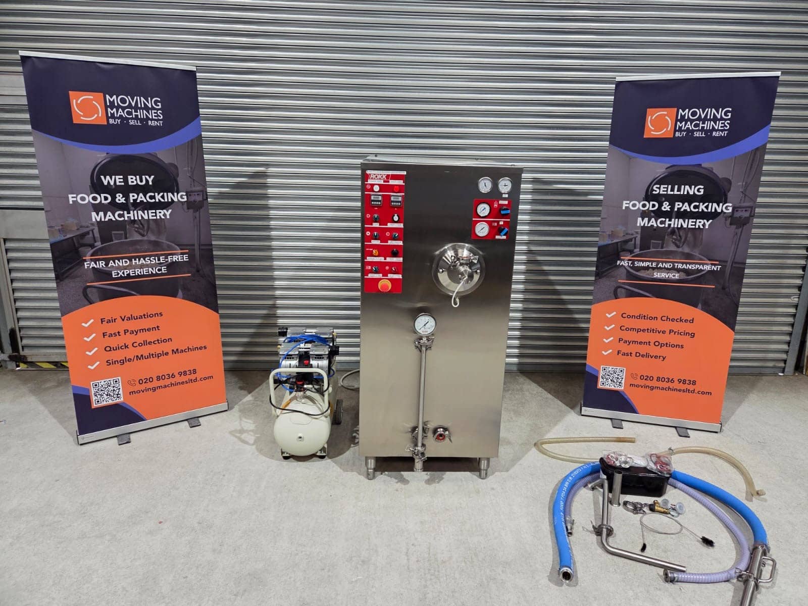 ROKK Processing RFE 300 Continuous Freezer &amp; SP40BC Control Unit