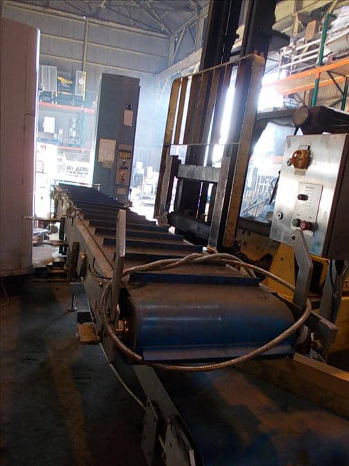 Wright Pugson Stainless framed flighted elevator belt conveyor