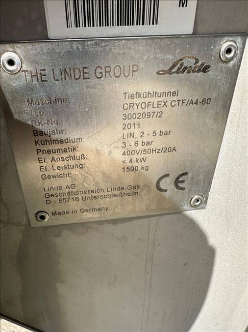 Linde Cryoflex CTFA4-60 Cryogenic Freezer