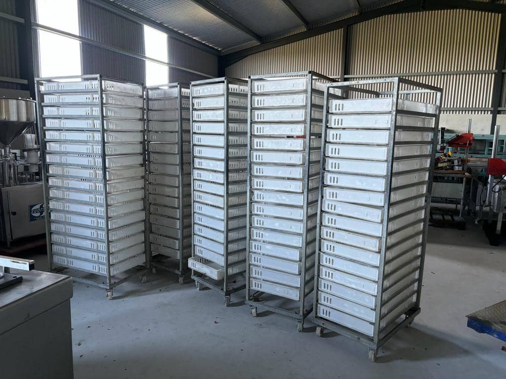 Mobile Bakery Racks with Trays