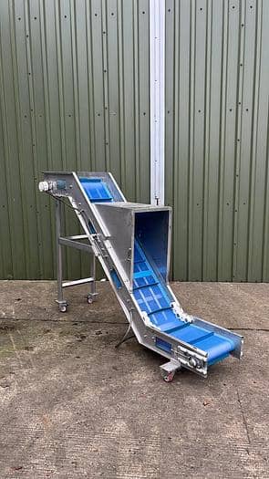 Flighted Incline Conveyor Belt