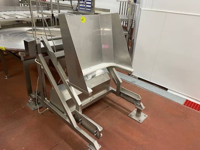 Tote Bin Lifter, Stainless Steel, Mobile