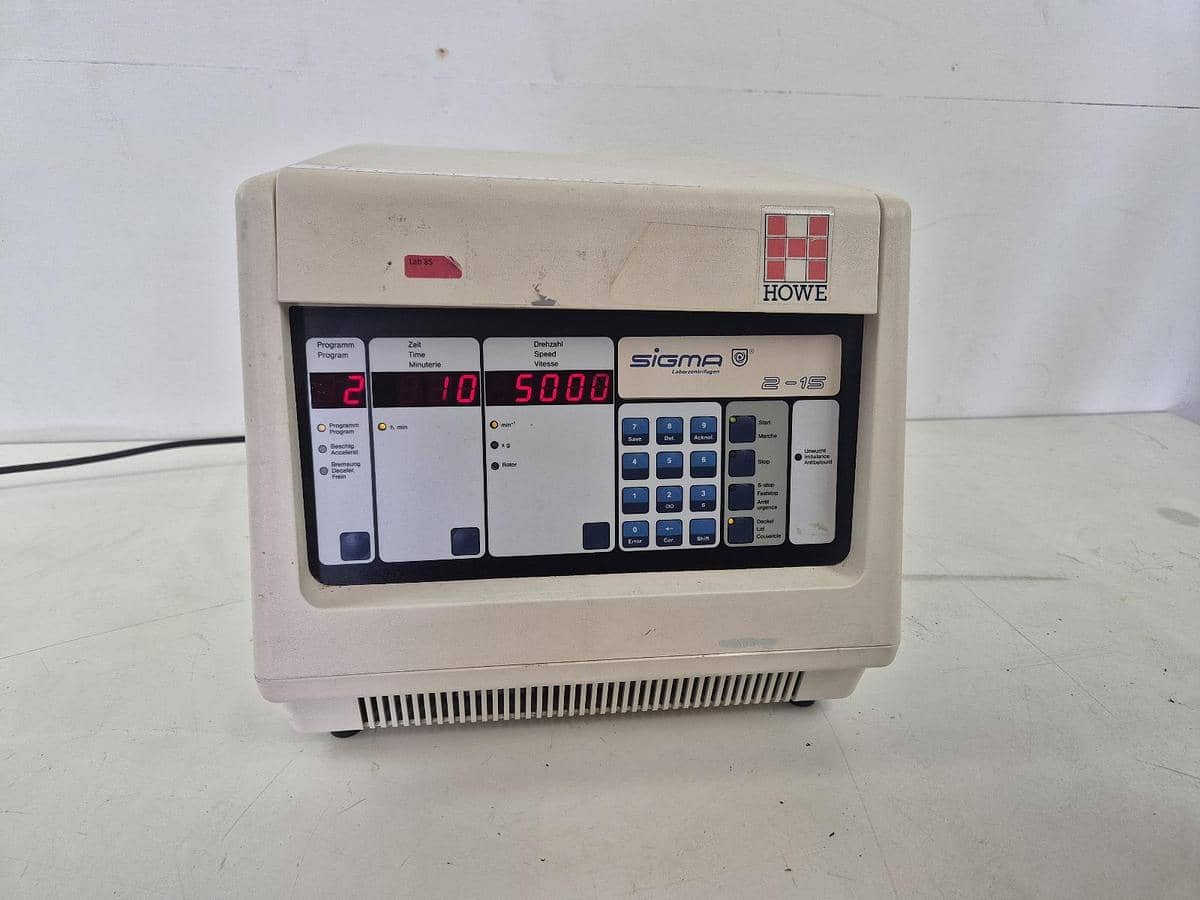 Sigma 2-15 Centrifuge + Accessories