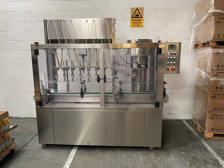 Canellitech Srl automatic inline monoblock filling and crown capping machine for 5L bottles