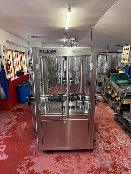 REF: MM5446 Borelli Group S.r.L. inline rotary filling machine suitable for filling glass bottles