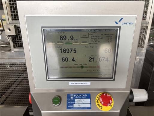 Cintex CS4000 Metal detector checkweigher