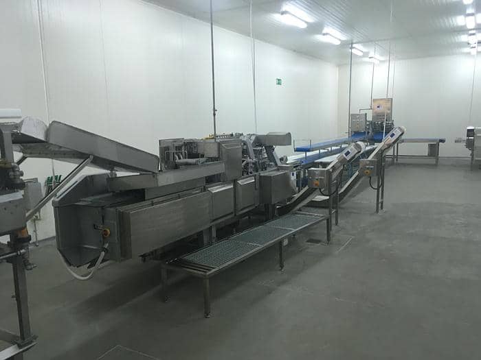 BAADER, CARNITECH, MULTIVAC, Fomaco, Salmon processing line