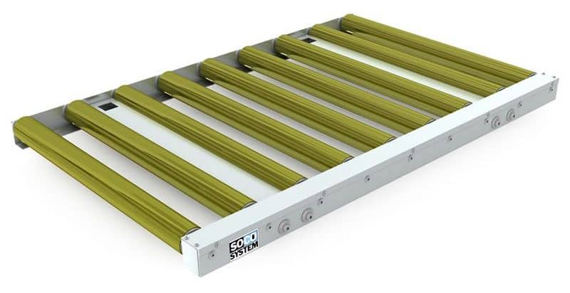 Coupled driven roller pallet conveyor