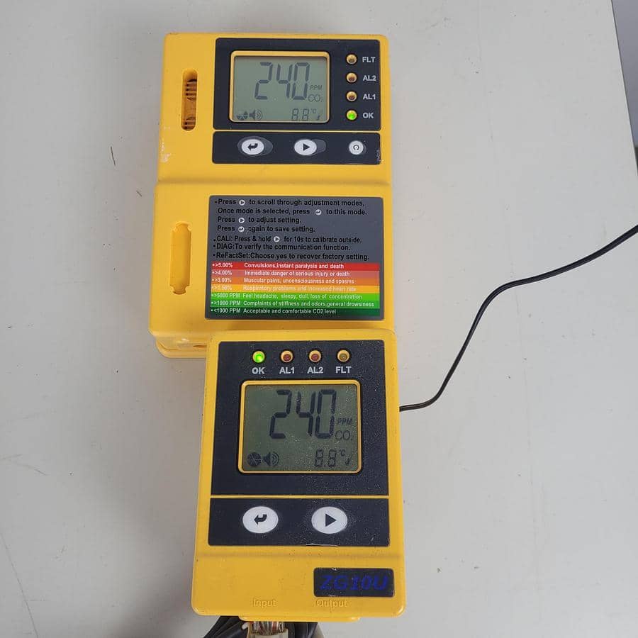 ZG10U Wall Mount Co2 Monitor With Reciever