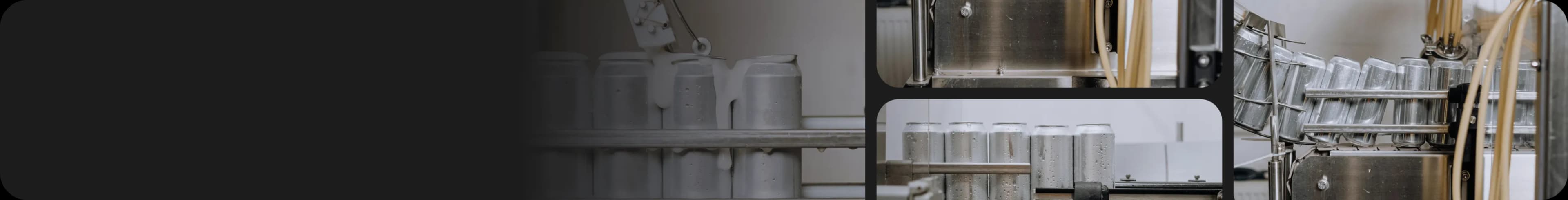 Industrial beverage processing line with bottle filling machines, liquid transfer piping and container capping systems