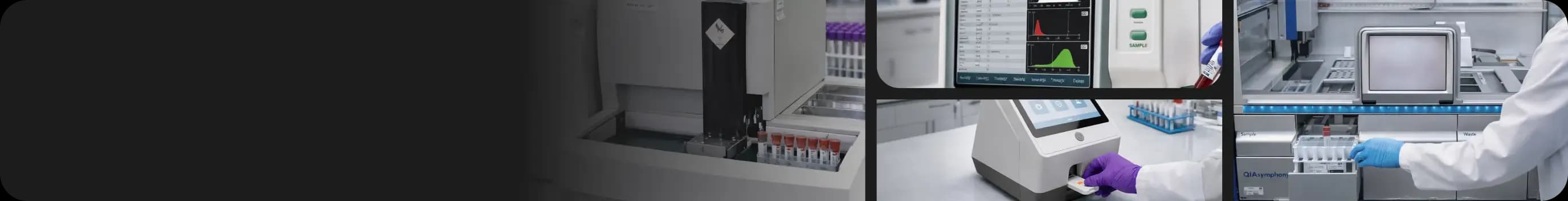 Clinical diagnostic equipment including automated analysers, high-speed centrifuges and diagnostic sample processing systems