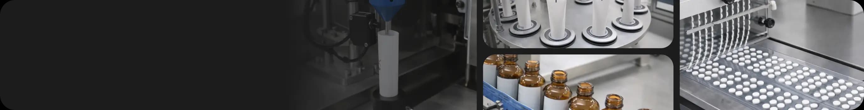 Pharmaceutical packaging equipment including blister pack machines, vial filling systems and aseptic bottle filling lines